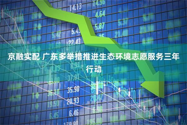 京融实配 广东多举措推进生态环境志愿服务三年行动