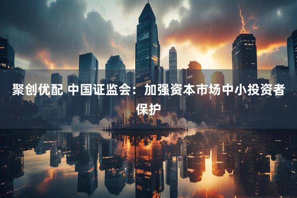 聚创优配 中国证监会:加强资本市场中小投资者保护