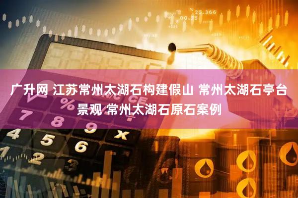 广升网 江苏常州太湖石构建假山 常州太湖石亭台景观 常州太湖石原石案例